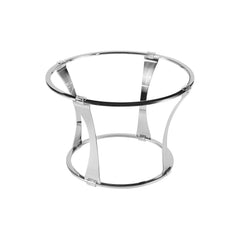 Fusion Tower dia.11.5" h:5.75" Round Silver Stainless Steel Riser