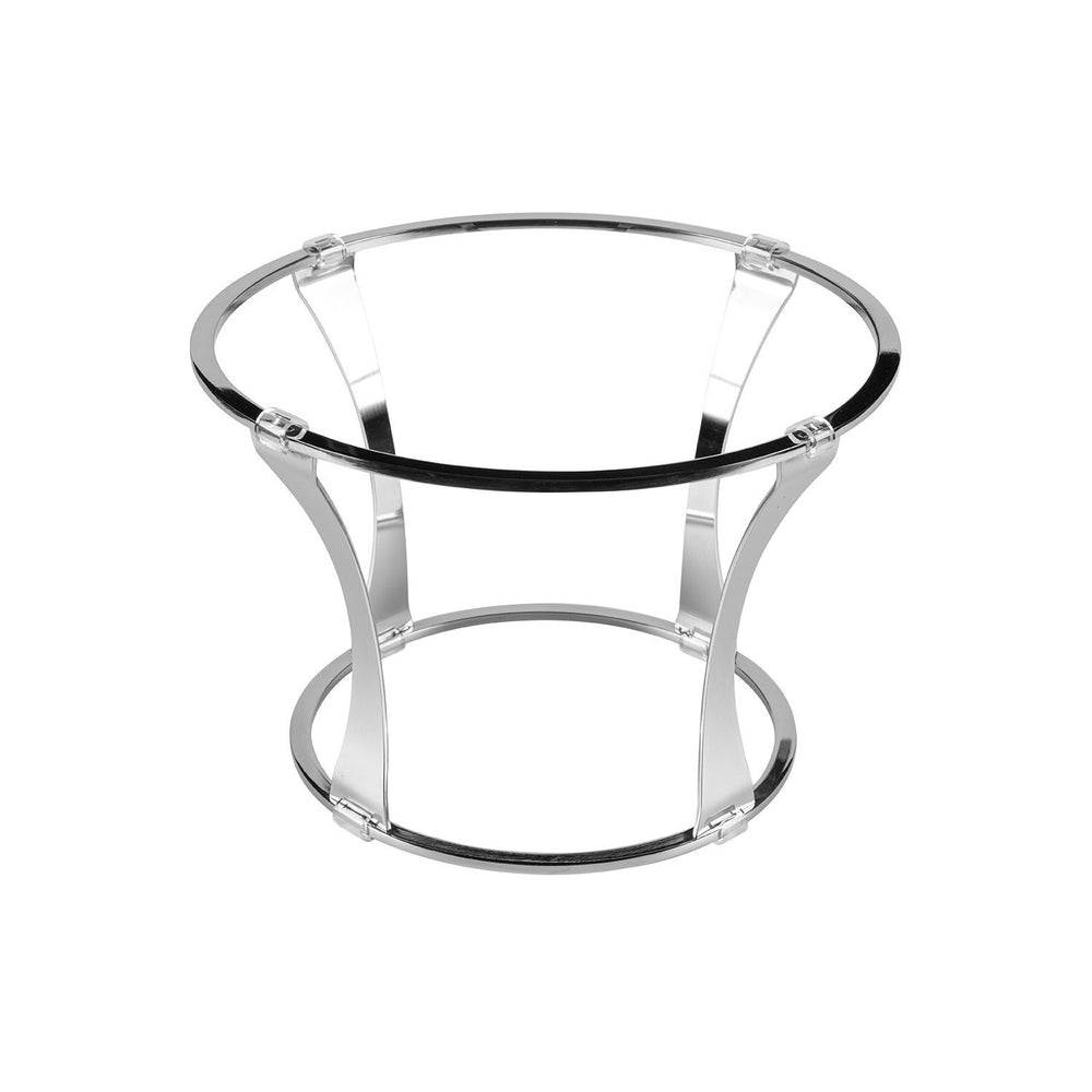 Fusion Tower dia.11.5" h:5.75" Round Silver Stainless Steel Riser