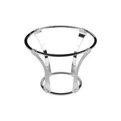 Fusion Tower dia.8" h:5.75" Round Silver Stainless Steel Riser