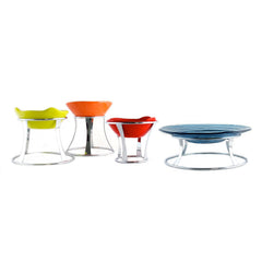 Fusion Tower dia.12" h:0" Round Silver Stainless Steel Riser
