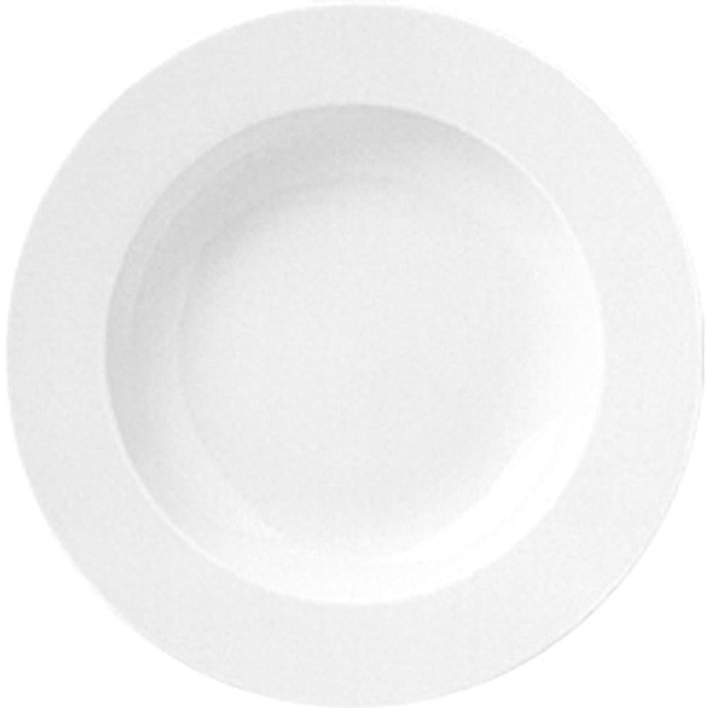 Delta dia.8.5" h:1.25" 8 oz. Round White Porcelain Bowl