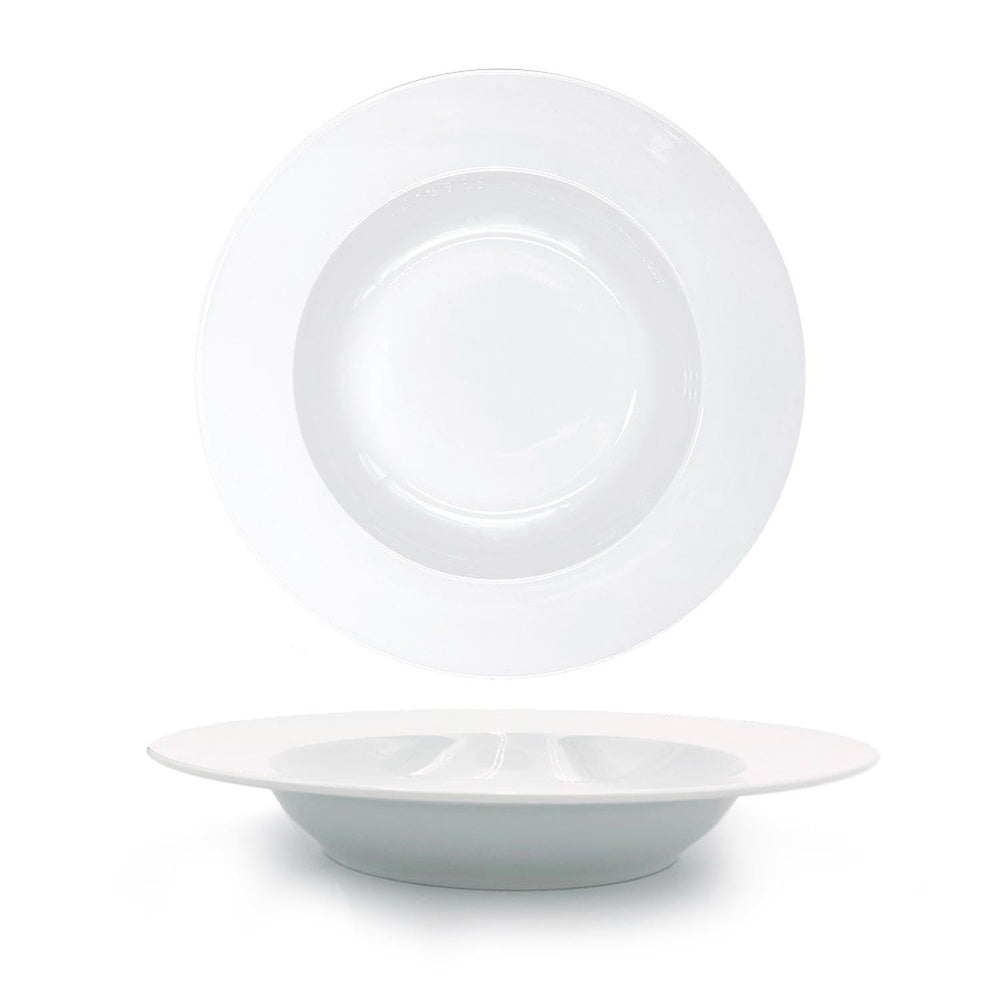 Delta dia.11.75" h:2" 24 oz. Round White Porcelain Bowl