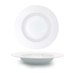 Delta dia.11.75" h:2" 24 oz. Round White Porcelain Bowl