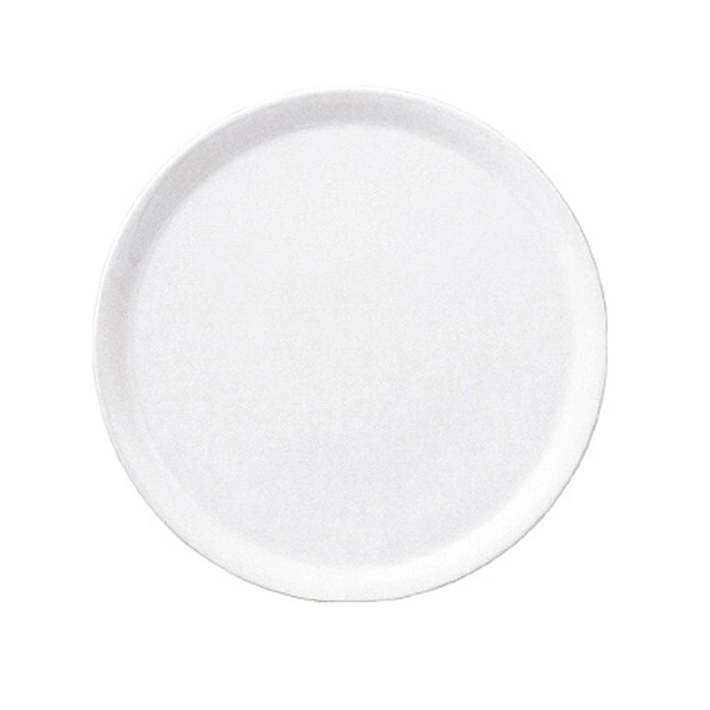 Delta dia.11.75" Round White Porcelain Plate