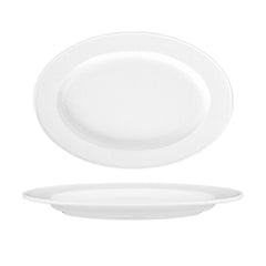 Delta 11" x 7" x h:1" Oval White Porcelain Platter