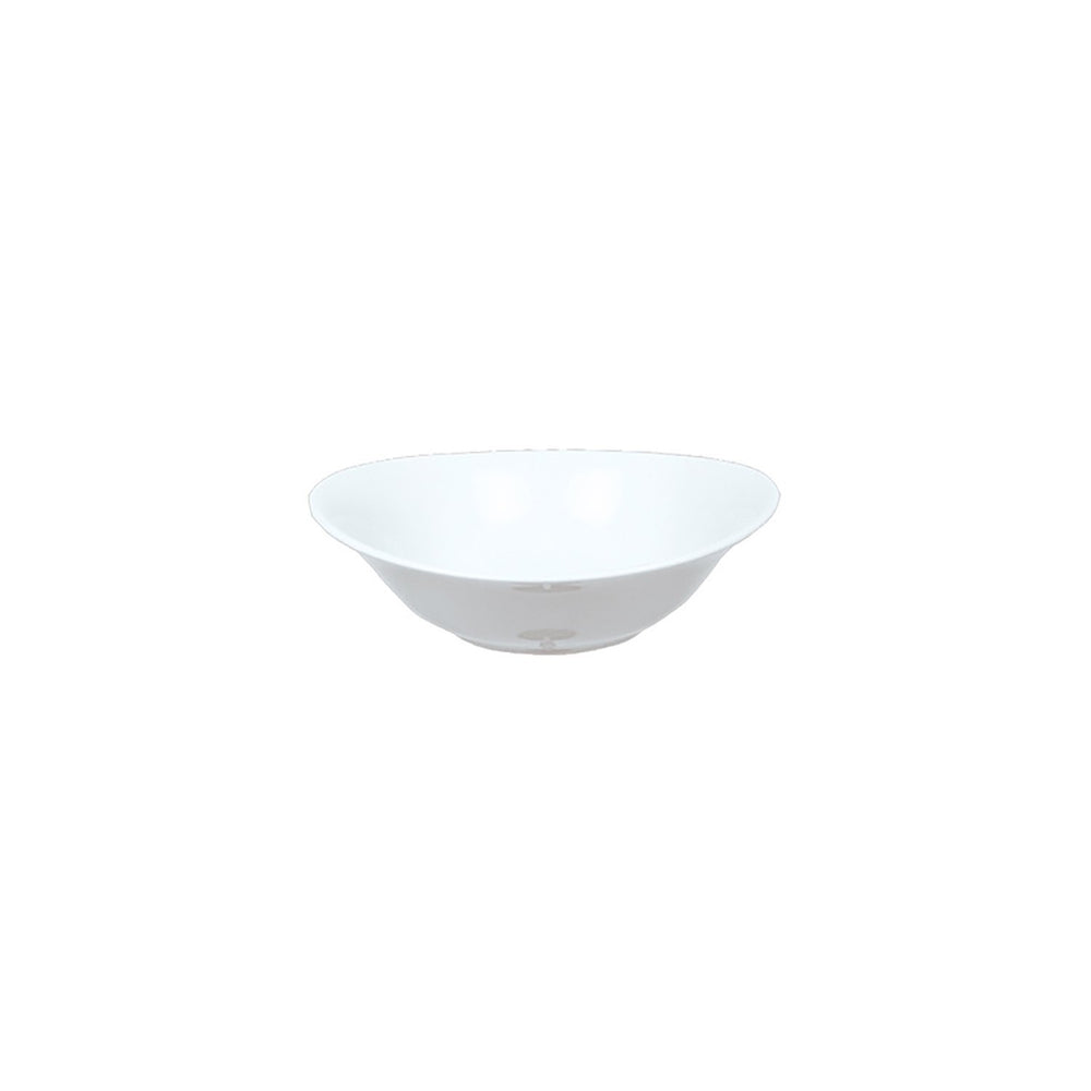 Elips 9.25" x 8.5" x h:2.25" 32 oz. Oval White Porcelain Bowl