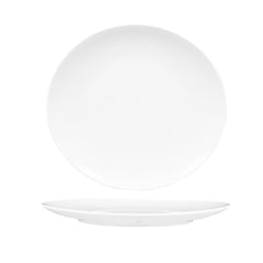 Elips 10.25" x 9.5" Oval White Porcelain Plate