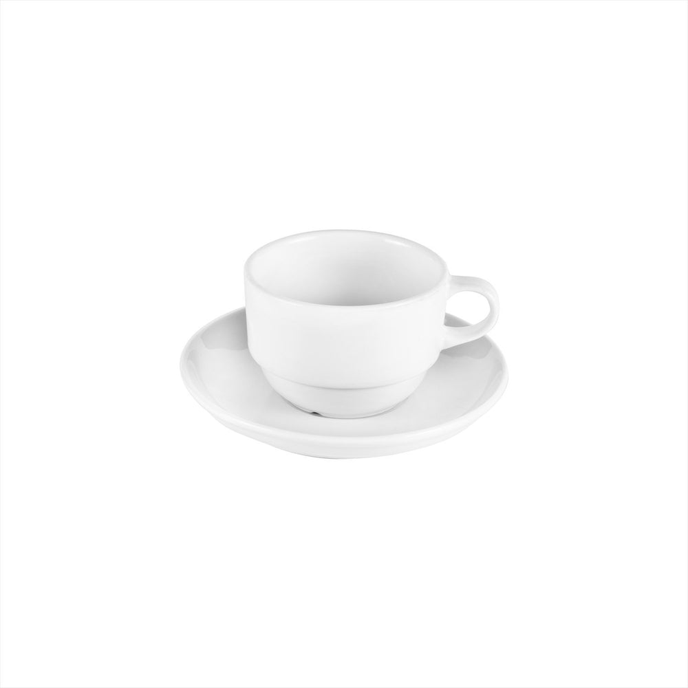 Delta-Coupe dia.3.25" h:2.25" 7 oz. Round White Porcelain Cup