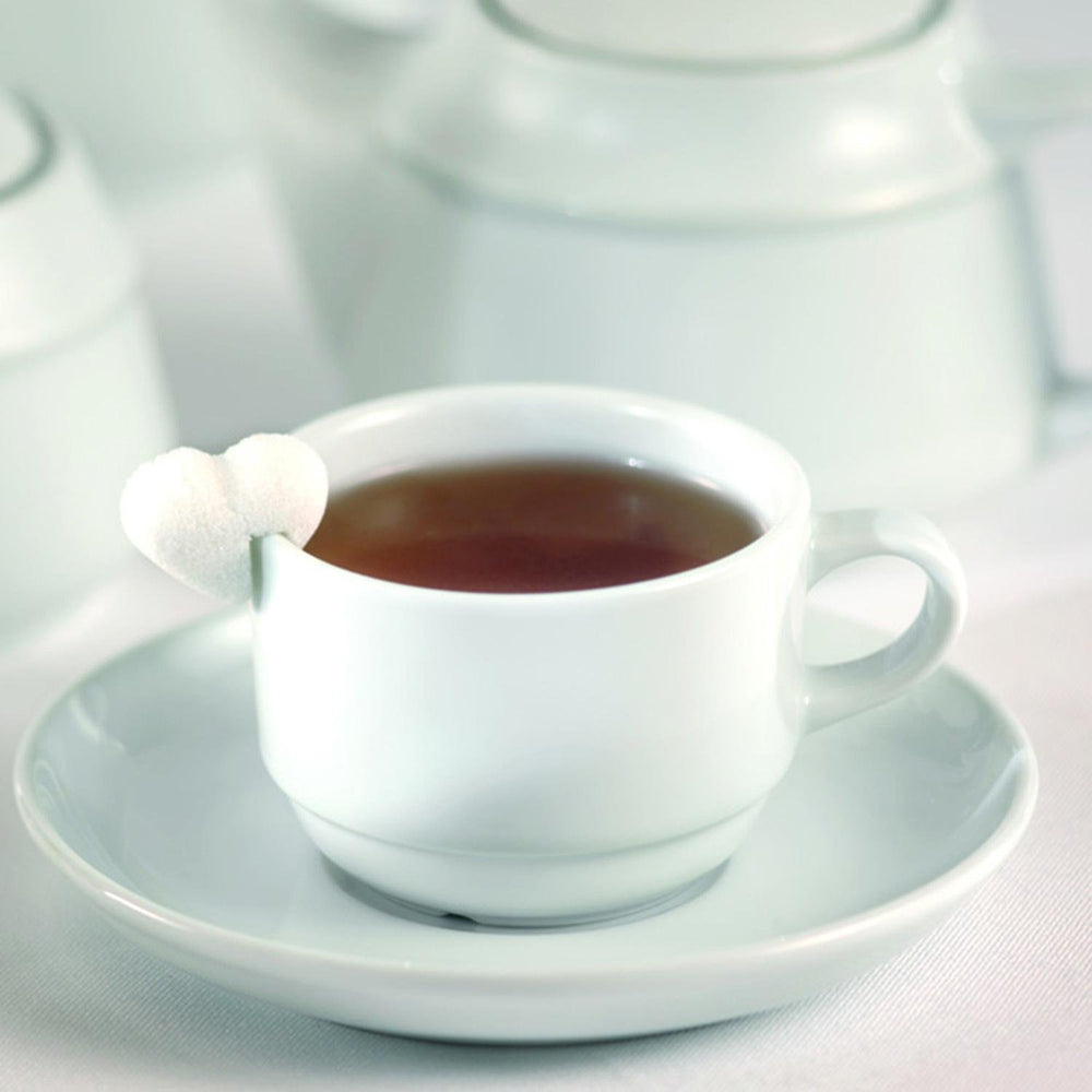 Delta-Coupe dia.3.25" h:2.25" 7 oz. Round White Porcelain Cup