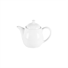 Delta-Coupe dia.6" h:3" 13 oz. Round White Porcelain Coffee/Tea Pot