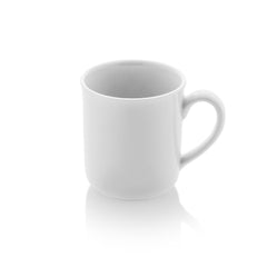 Delta-Coupe dia.3.25" h:3.5" 10 oz. Round White Porcelain Mug