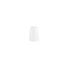 Delta-Coupe dia.2" h:2.75" Round White Porcelain Salt & Pepper Shaker Set