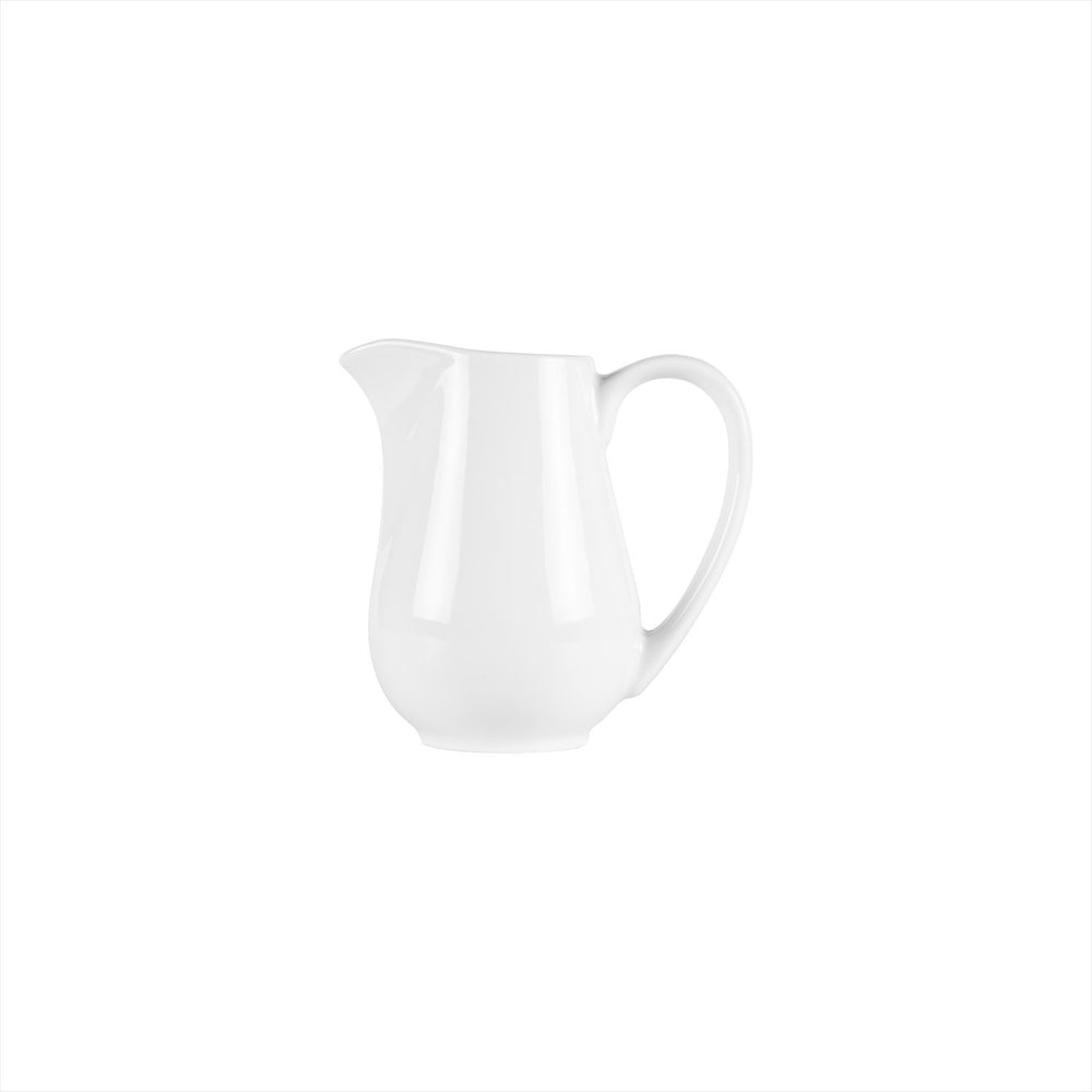 Delta-Coupe dia.5" h:4.75" 12 oz. Round White Porcelain Creamer