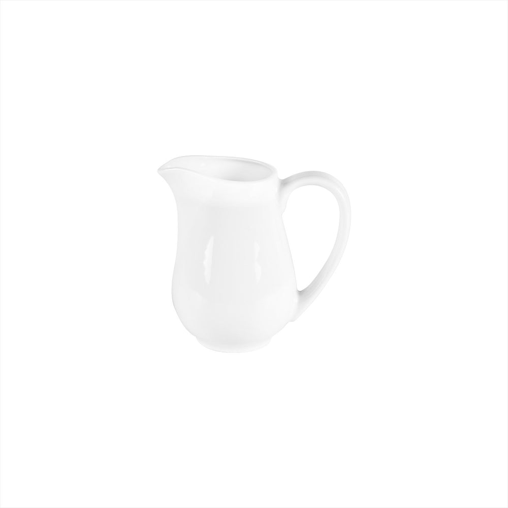 Delta-Coupe dia.5" h:4.75" 12 oz. Round White Porcelain Creamer