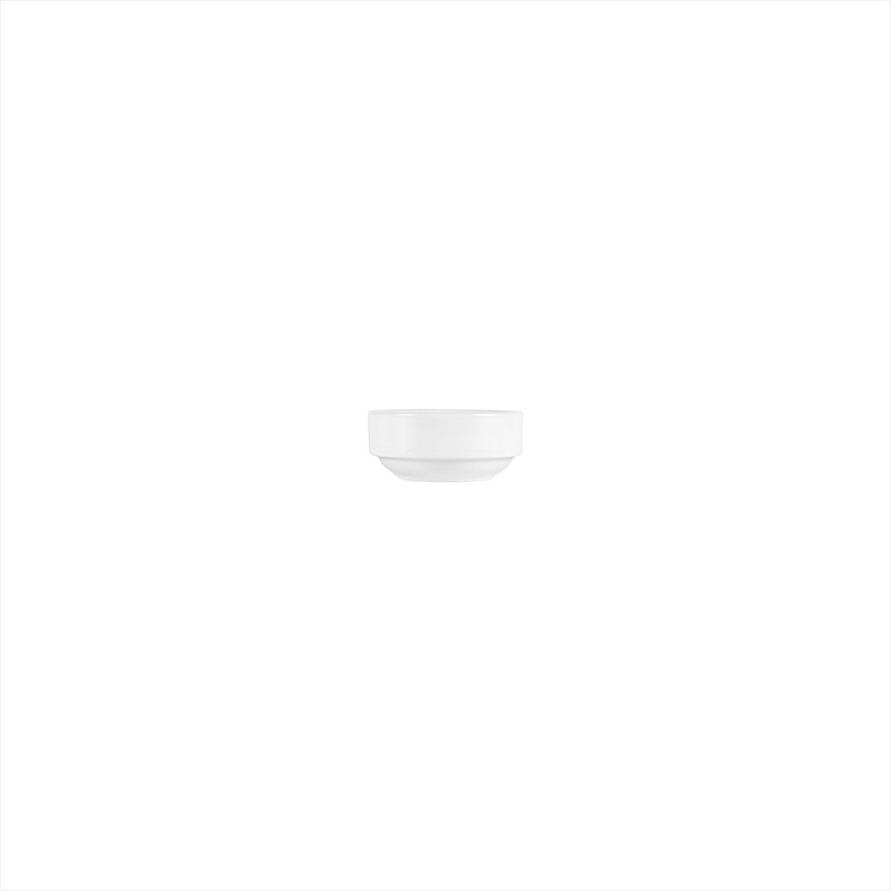 Delta-Coupe dia.3" h:1.25" 3 oz. Round White Porcelain Ramekin