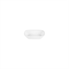 Delta-Coupe 5.5" x 4" x h:1.25" 6 oz. Rectangular White Porcelain Deep Plate