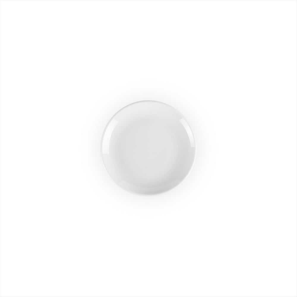 Delta-Coupe dia.6" Round White Porcelain Plate