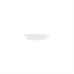 Delta-Coupe 6.5" x 4.75" x h:1.5" 12 oz. Rectangular White Porcelain Deep Plate