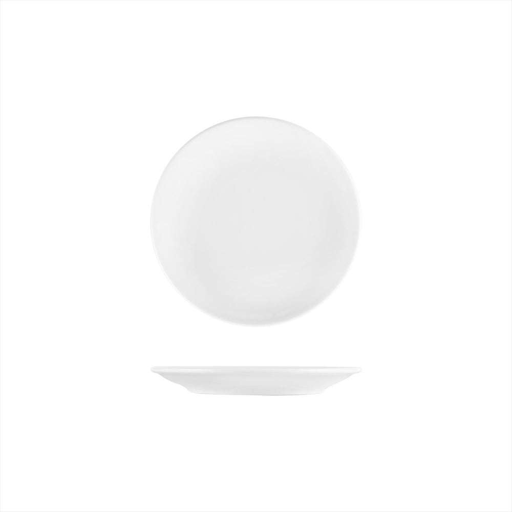 Delta-Coupe dia.7.5" Round White Porcelain Plate