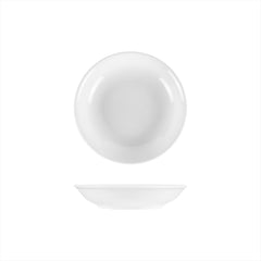Delta-Coupe dia.8" h:1.5" 18 oz. Round White Porcelain Deep Plate