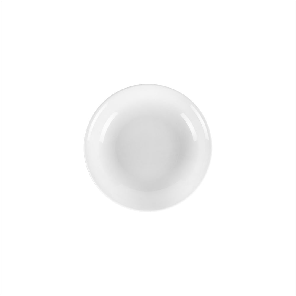 Delta-Coupe dia.8" h:1.5" 18 oz. Round White Porcelain Deep Plate