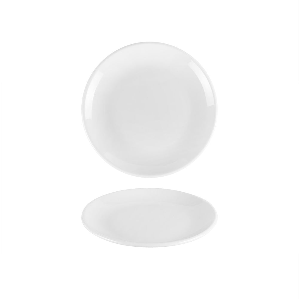 Delta-Coupe dia.8.25" Round White Porcelain Plate