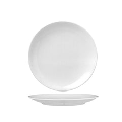 Delta-Coupe dia.9" Round White Porcelain Plate