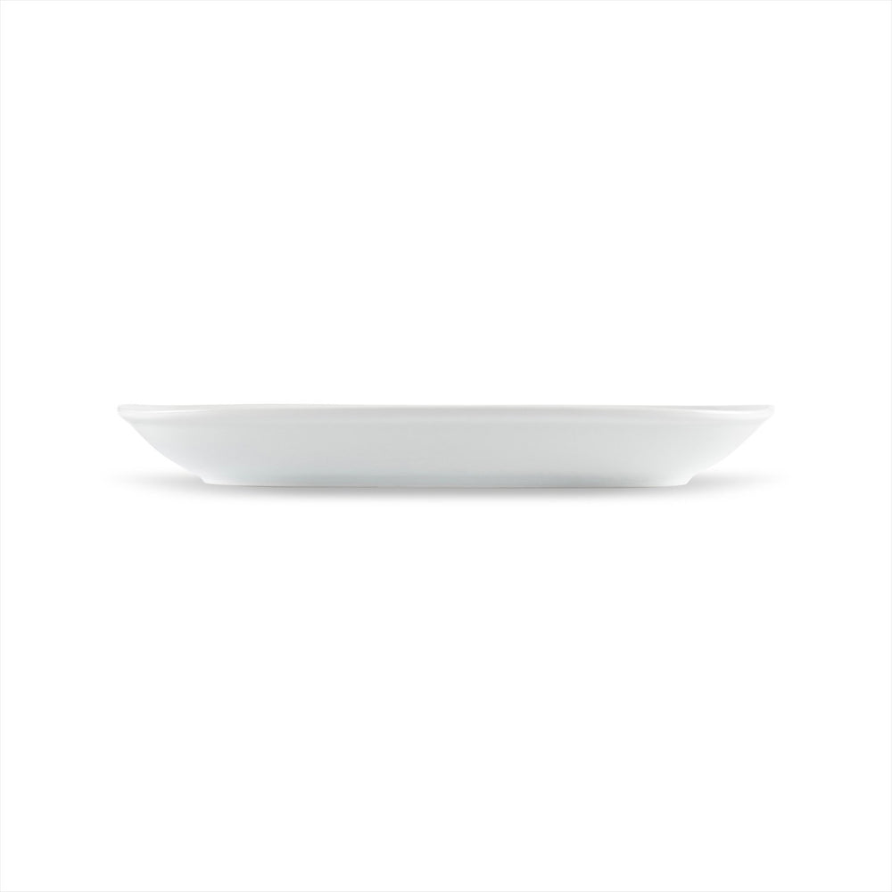 Delta-Coupe 13.5" x 7.5" x h:1.5" Oval White Porcelain Platter