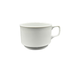 Delta dia.3.25" h:2.25" 8 oz. Round White Porcelain Cup