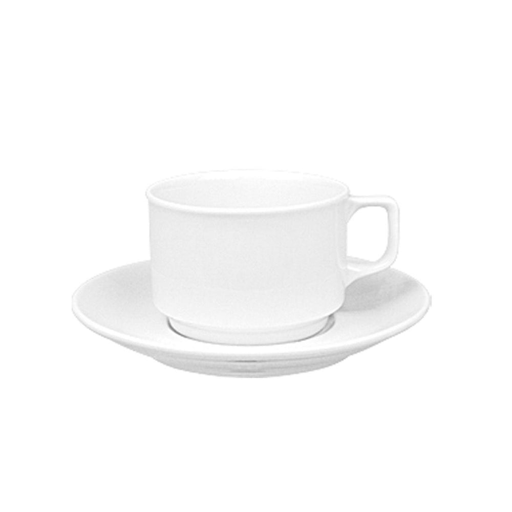 Delta dia.3.25" h:2.25" 8 oz. Round White Porcelain Cup