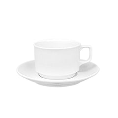 Delta dia.3.25" h:2.25" 8 oz. Round White Porcelain Cup