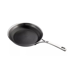 Gastro Pan dia.11" x 11" x h:0.75" Round Silver Stainless Steel Frying Pan