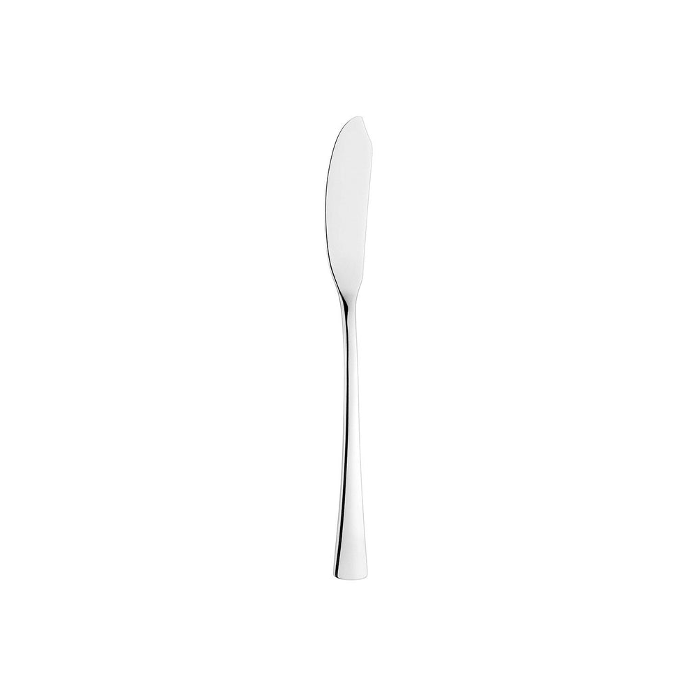 Curve 7.75"  Silver Stainless Steel Fish Knife 18/10