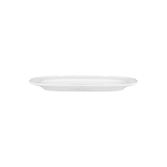 Flora 13" x 9" x h:1" Rectangular White Porcelain Platter