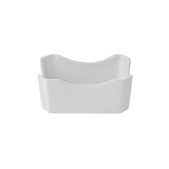 Delta-Coupe 4.75" x 2.75" x h:2" Rectangular White Porcelain Sugar Pack Holder