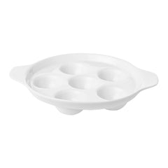 Delta-Coupe dia.4.75" h:1.25" Round White Porcelain Oven Dish