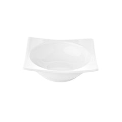 Hong Kong 6" x 6" x h:2" 1 oz. Square White Porcelain Bowl