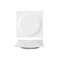 Hong Kong 7" x 7" Square White Porcelain Plate