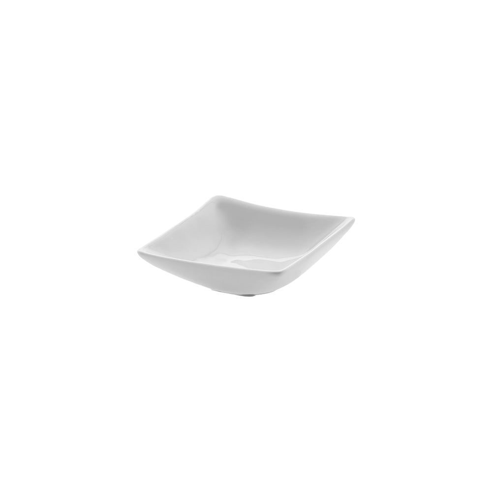 Hong Kong 3.25" x 3.25" Rectangular White Porcelain Sectional Plate