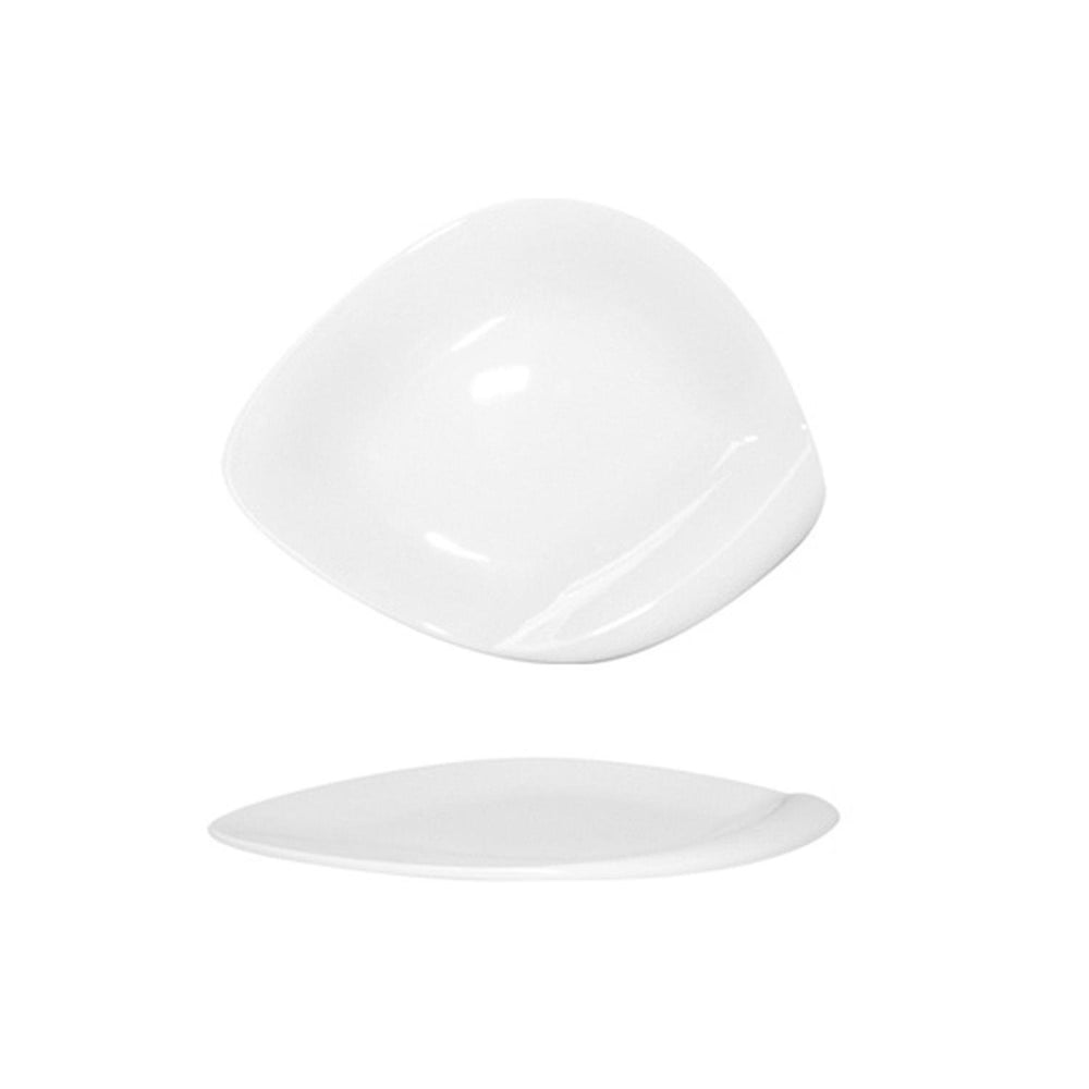 Hawaii 9.25" x 7" Oval White Porcelain Plate