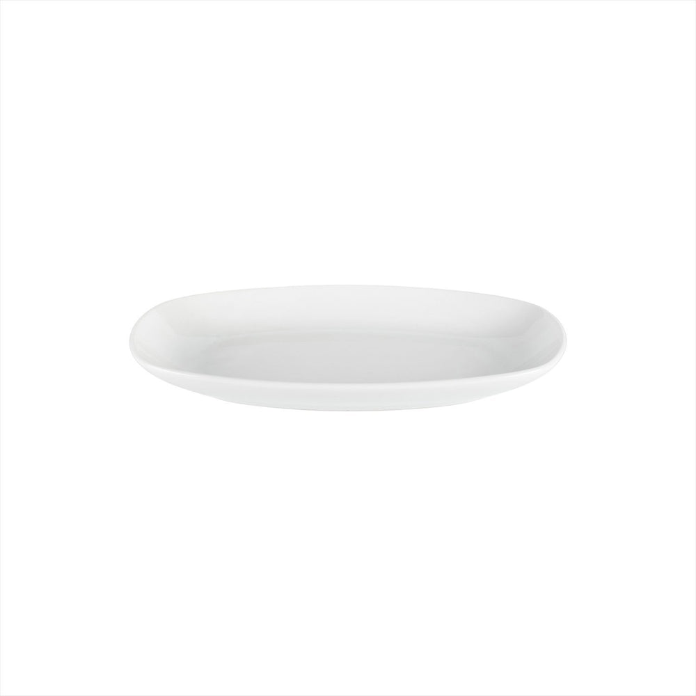 Delta-Coupe 11.5" x 6.25" x h:1.25" Oval White Porcelain Platter