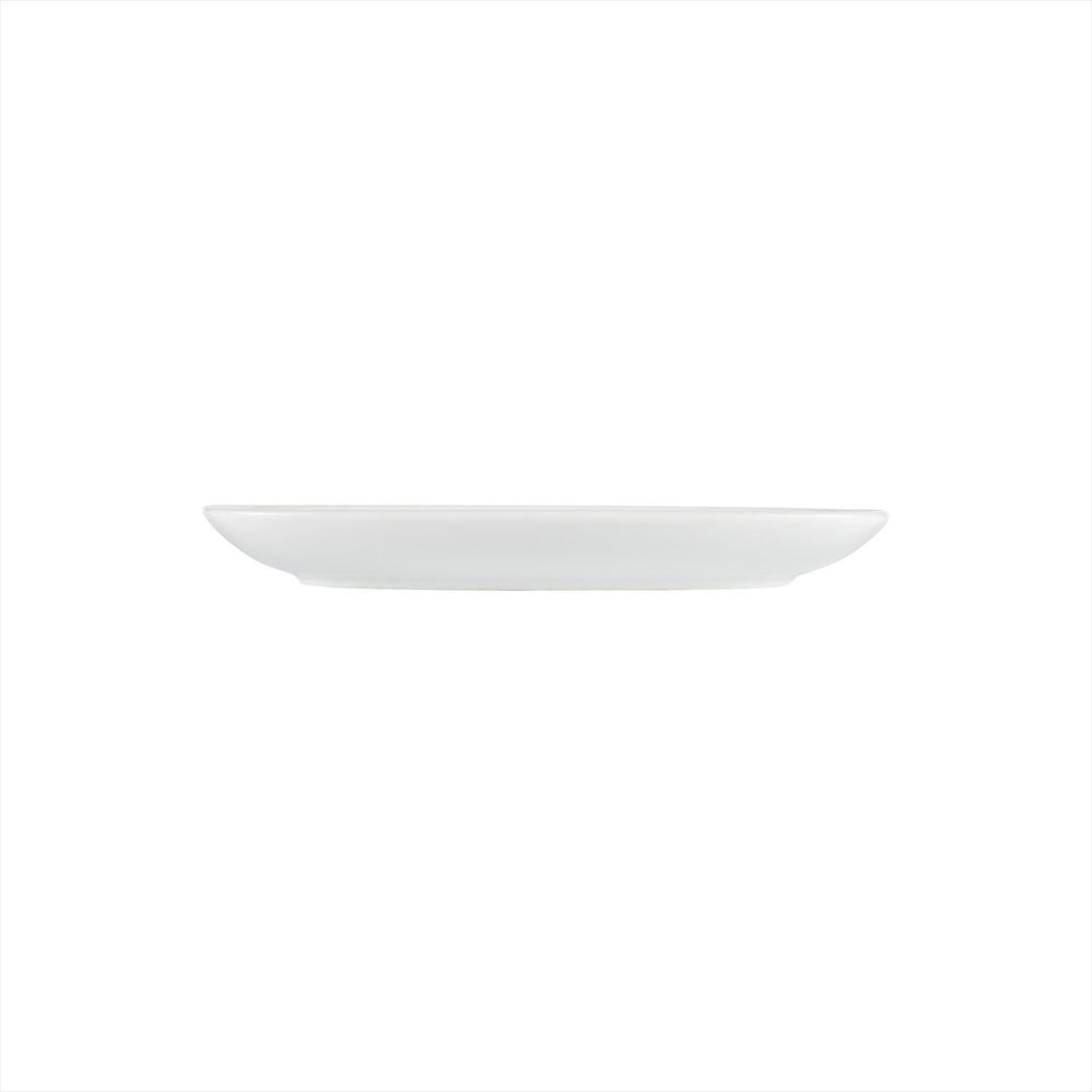 Delta-Coupe 11.5" x 6.25" x h:1.25" Oval White Porcelain Platter