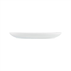 Delta-Coupe 13.5" x 7.5" x h:1.5" Oval White Porcelain Platter