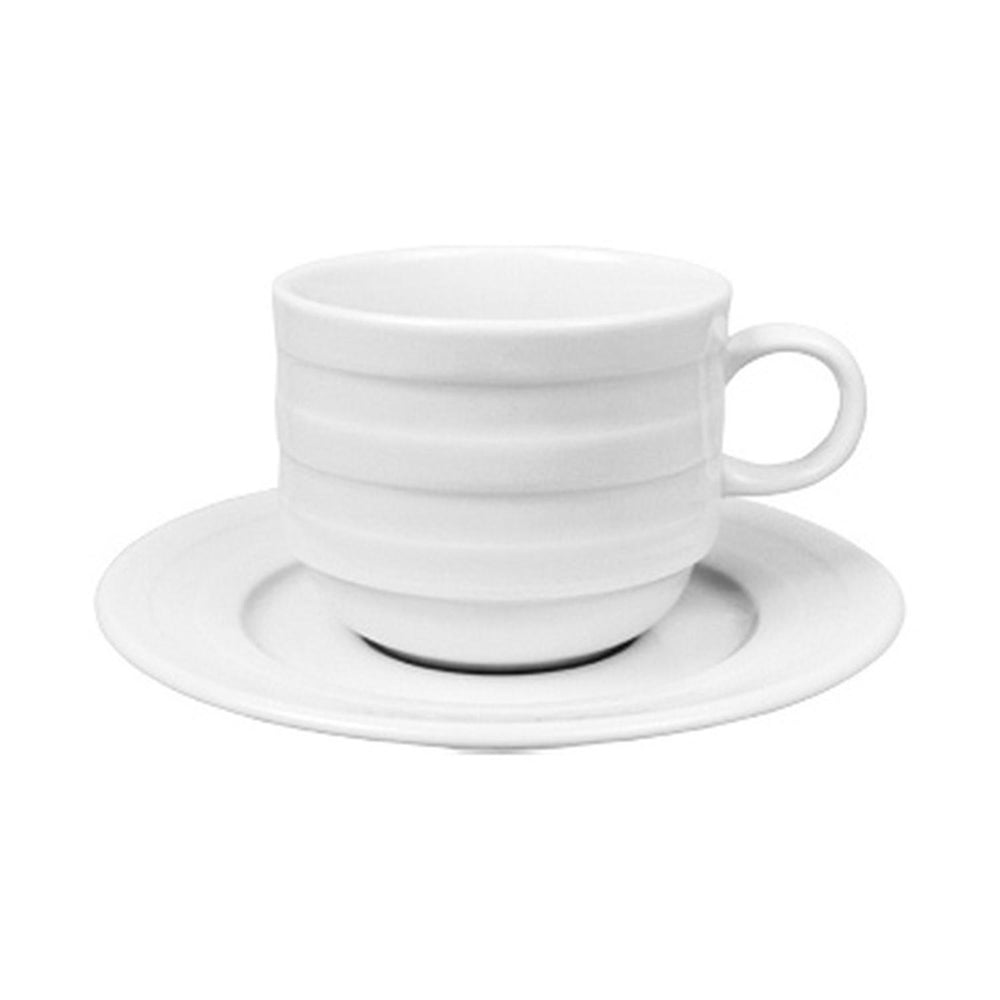 Lizbon dia.5.75" Round White Porcelain Saucer