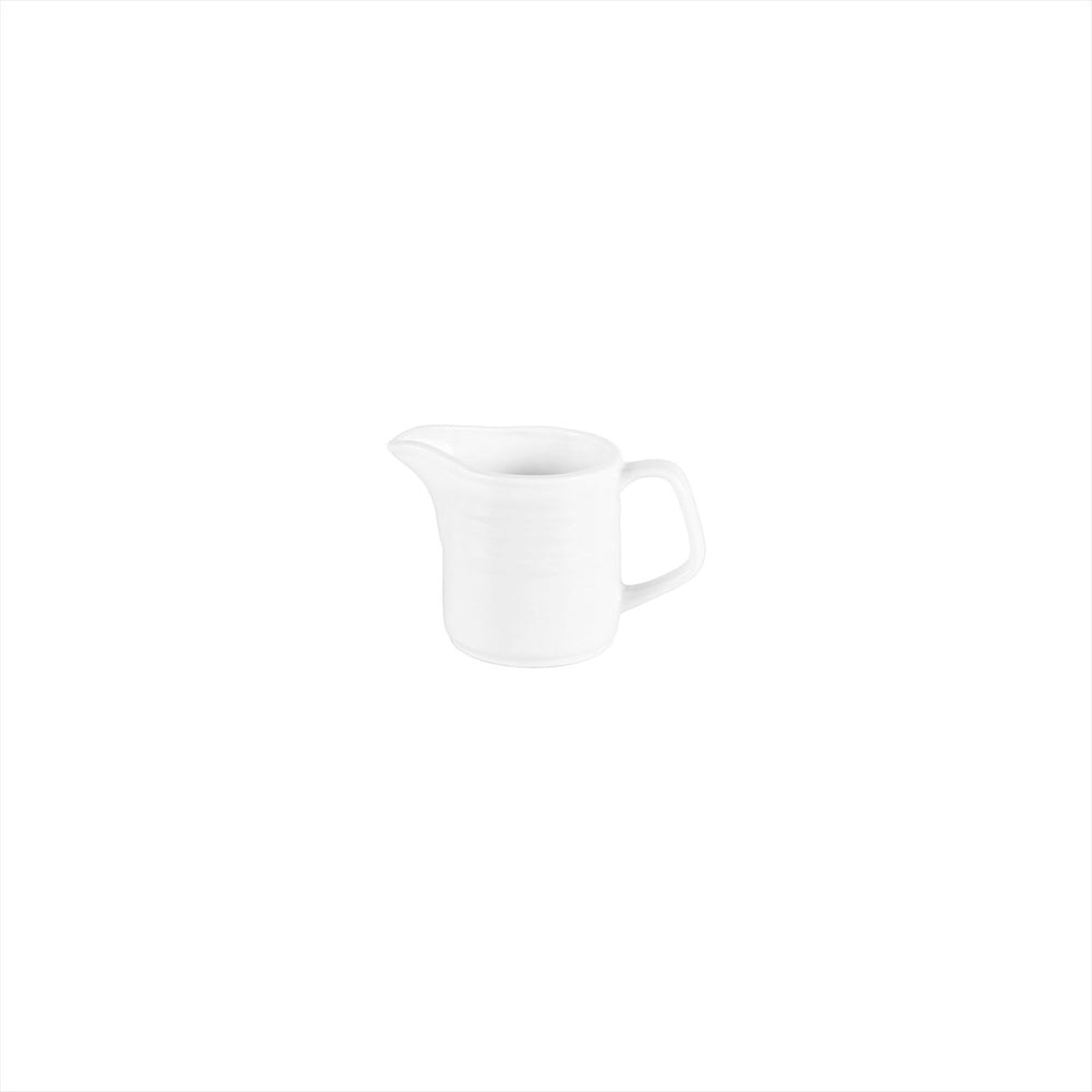 Lizbon dia.1.75" h:3" 5 oz. Round White Porcelain Creamer