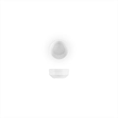 Lizbon dia.3" h:1.25" 3 oz. Round White Porcelain Bowl