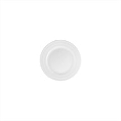 Lizbon dia.6.25" Round White Porcelain Plate