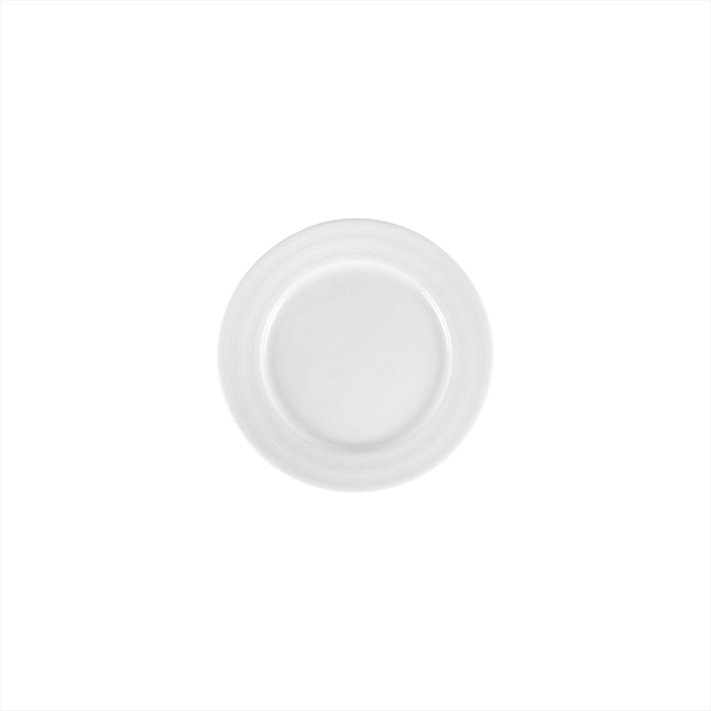 Lizbon dia.7" Round White Porcelain Plate