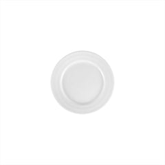 Lizbon dia.7" Round White Porcelain Plate