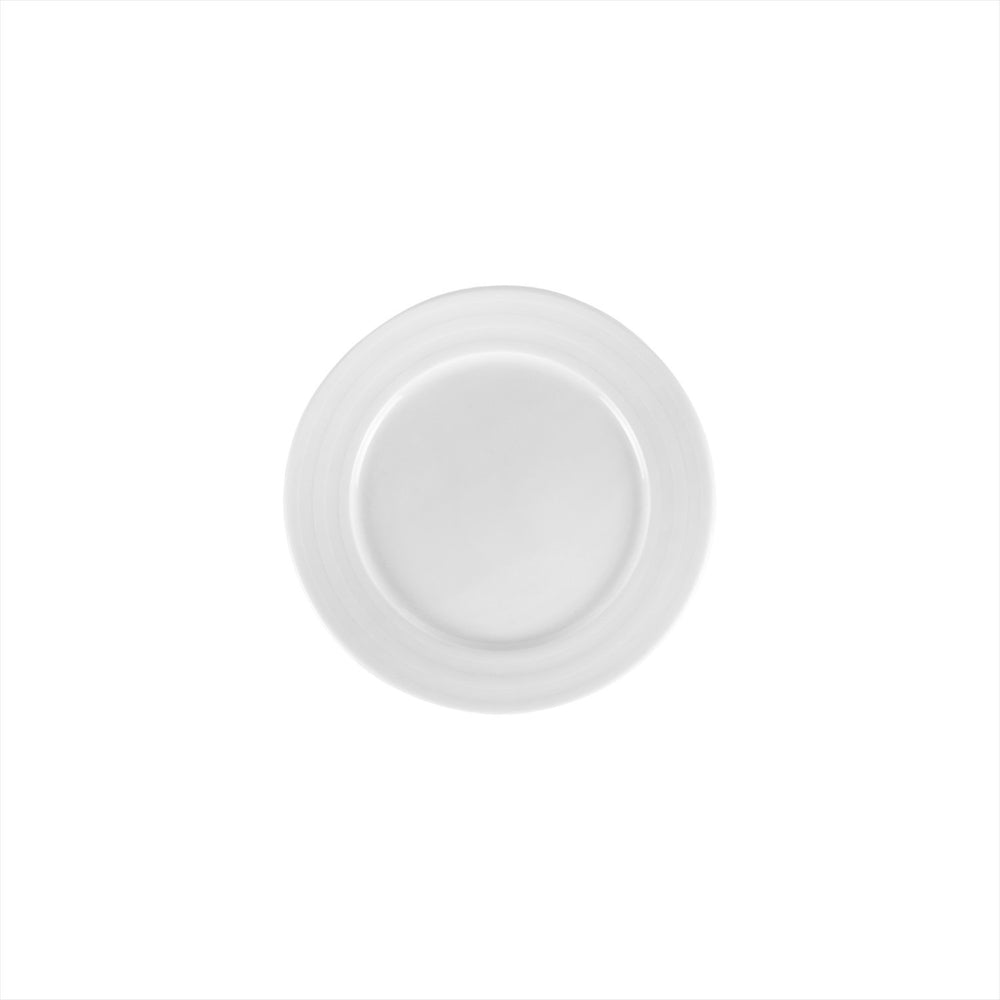 Lizbon dia.7.75" Round White Porcelain Plate